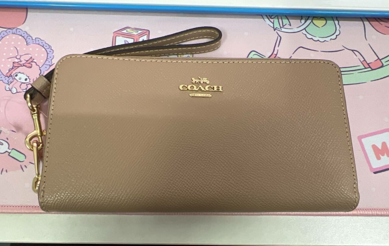 [S] COACH C3441 IM/TAUPE CRSGRN LNG ZP ARNDW,BROWN, 195031252310 (SCO490)