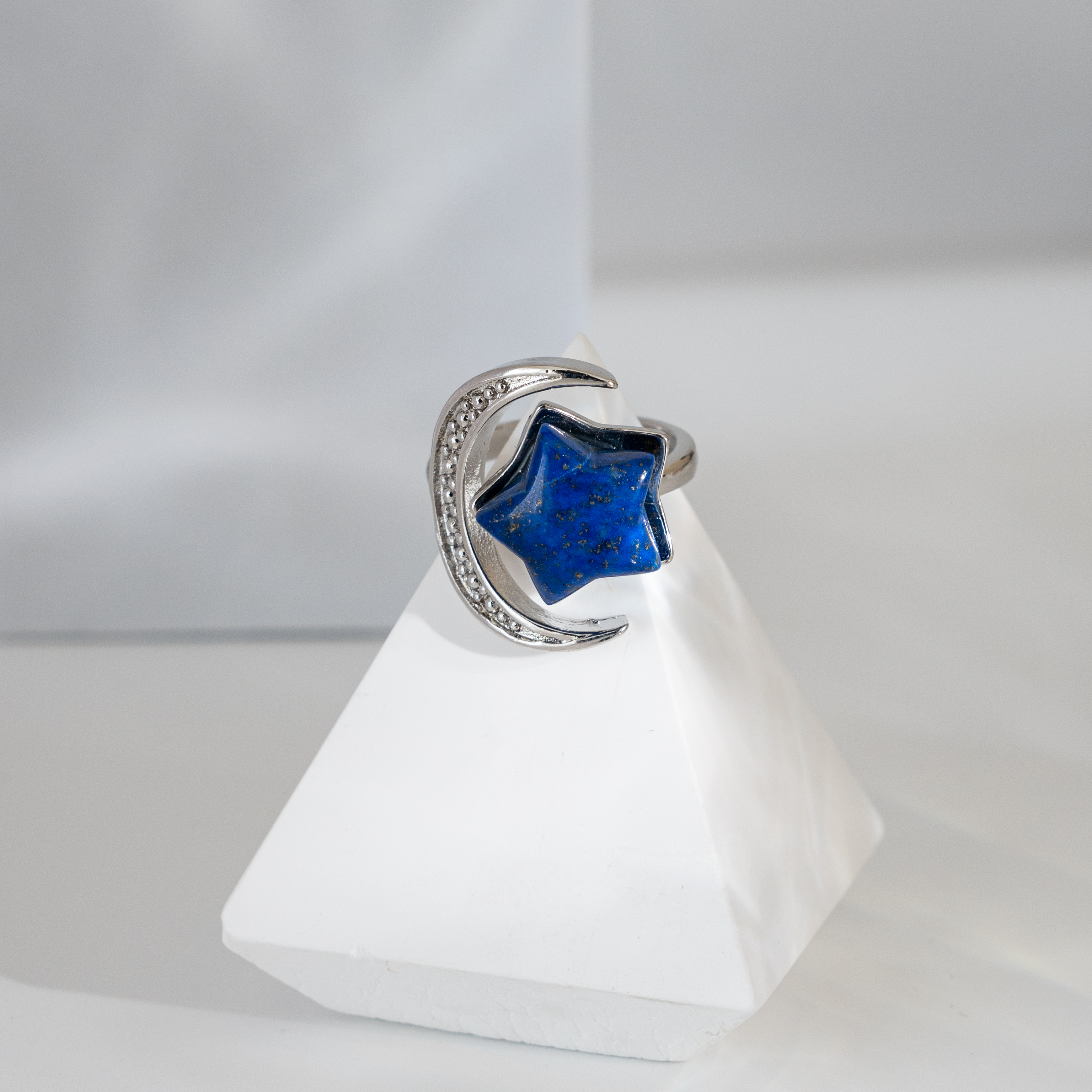 【青金石】星星月亮戒指