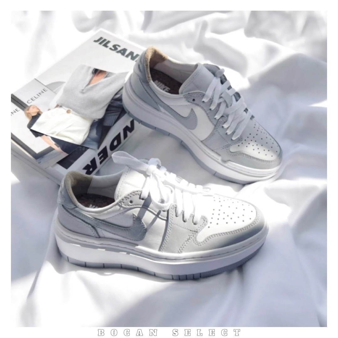 AIR JORDAN1 灰白 小Dior 厚底 (DH7004-100)