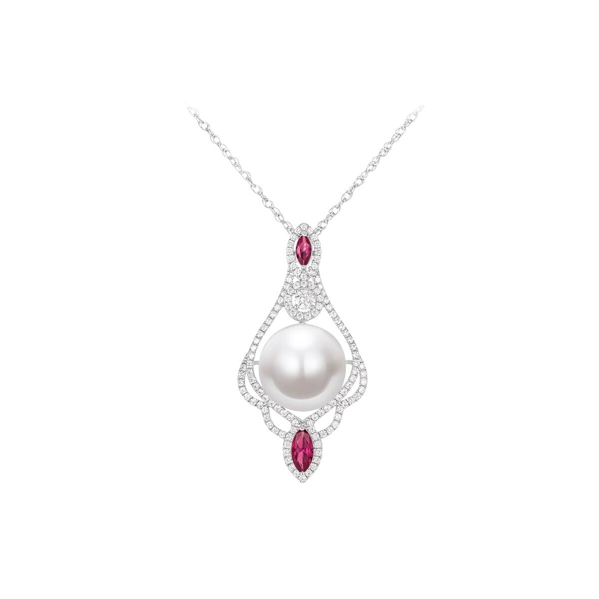 氣質珍珠項鍊 925銀項鍊