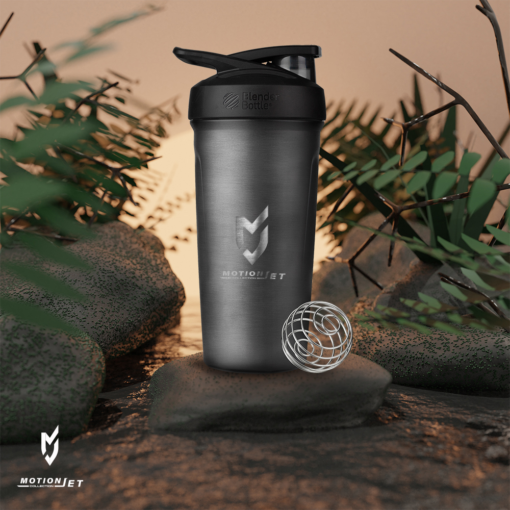 MJC & Blender Bottle 不鏽鋼聯名水壺 24 oz - (象牙黃)