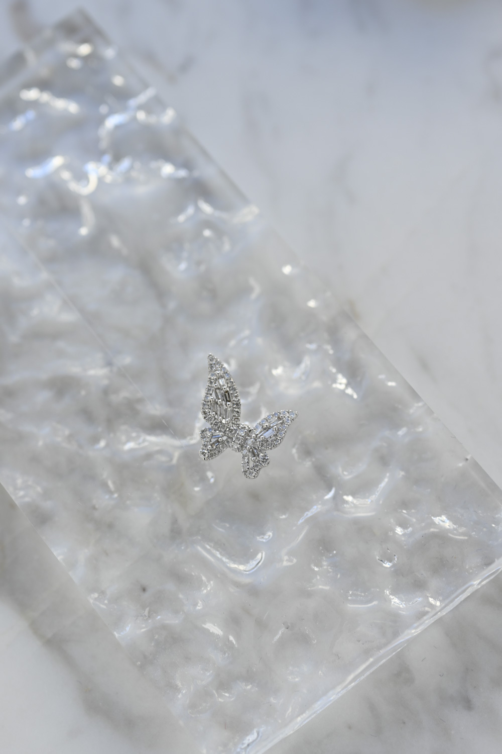 18K Butterfly Diamond Pendant