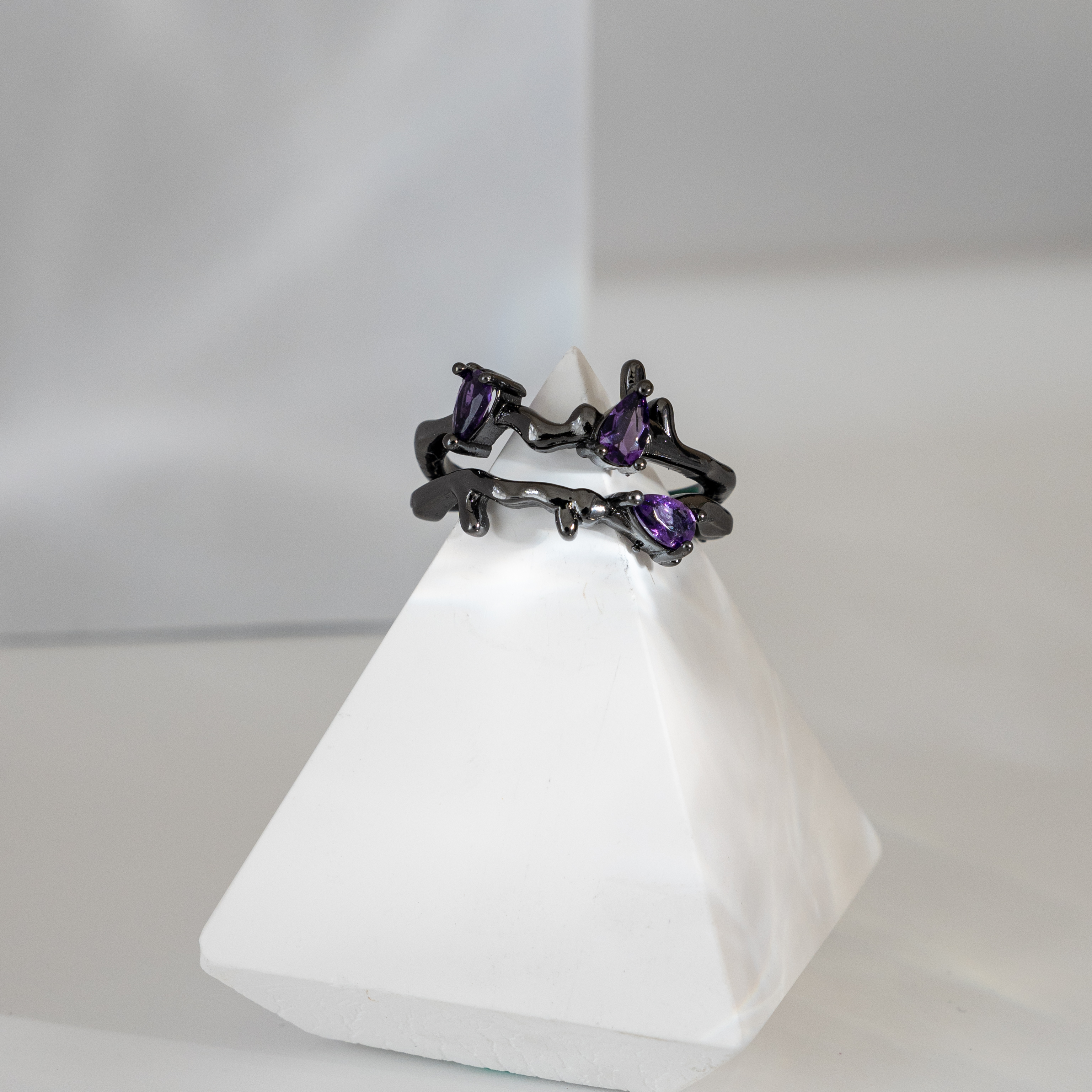 【紫水晶】荊棘戒指