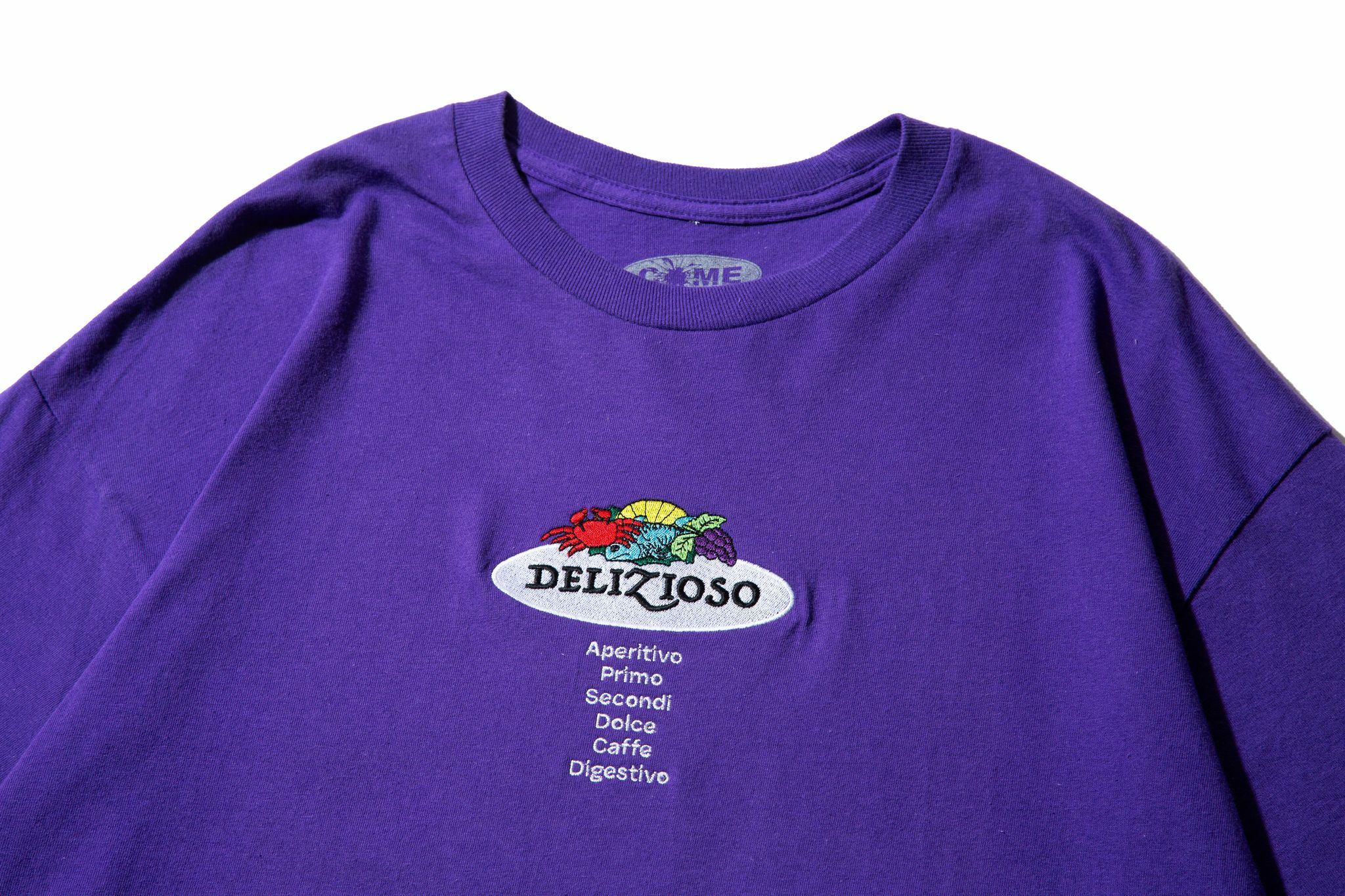 COME SUNDOWN "DELIZIOSO EMBROIDERY TEE" (PURPLE)