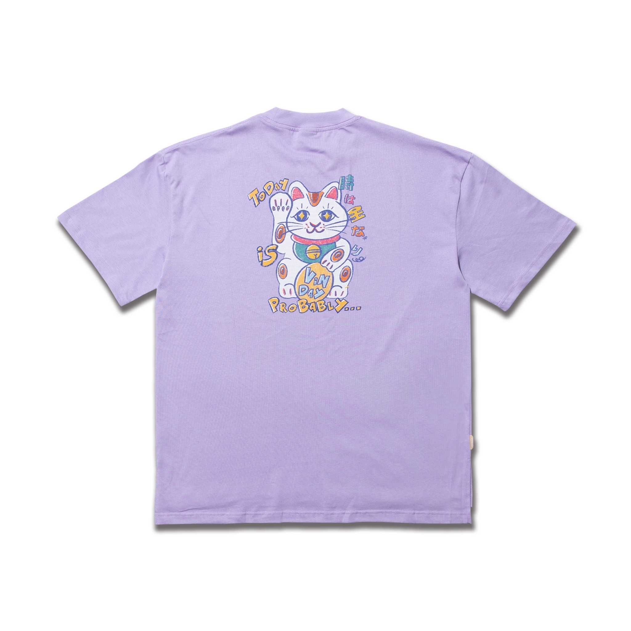 VINDAY 2023 復刻手繪風招財貓Tee ver.2 紫色款