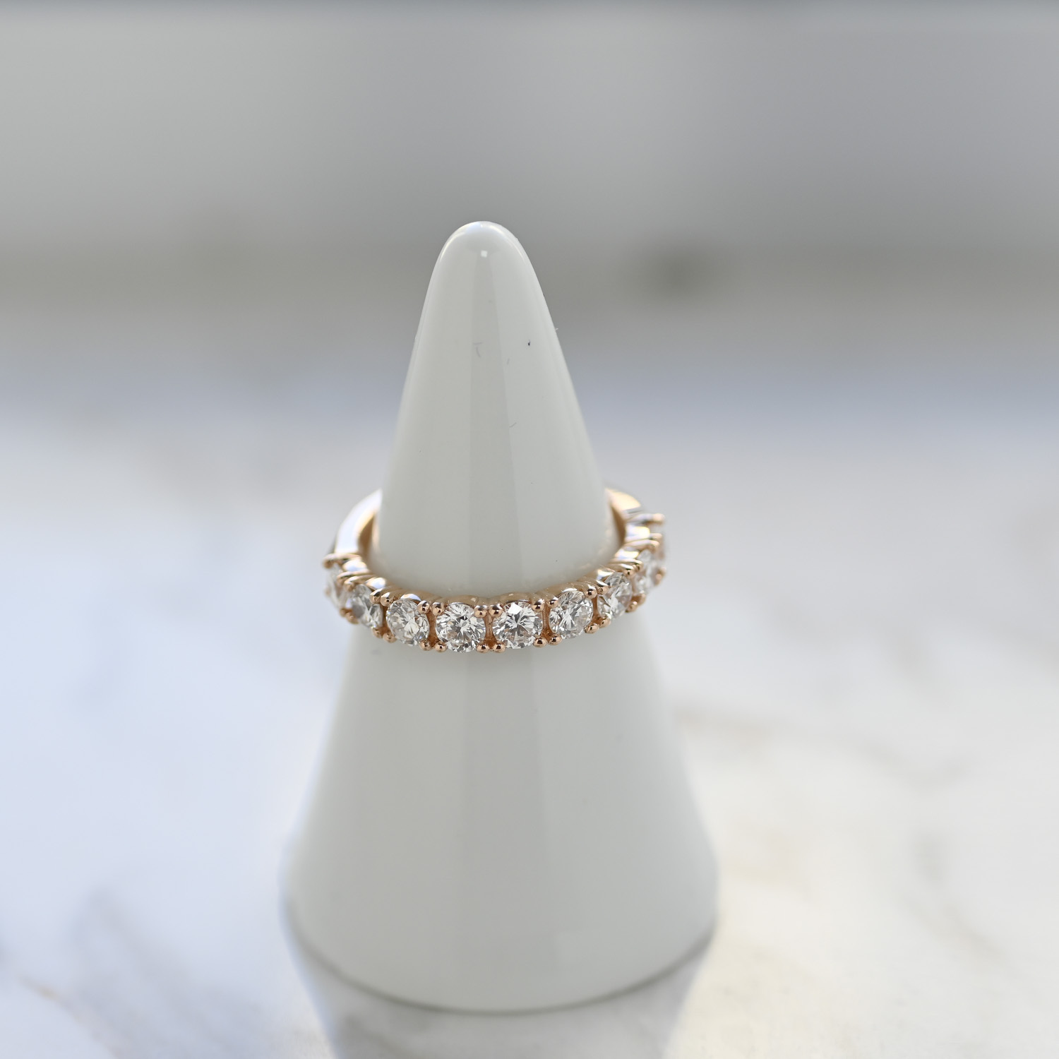 18K Nesty Half Eternity Diamond Ring