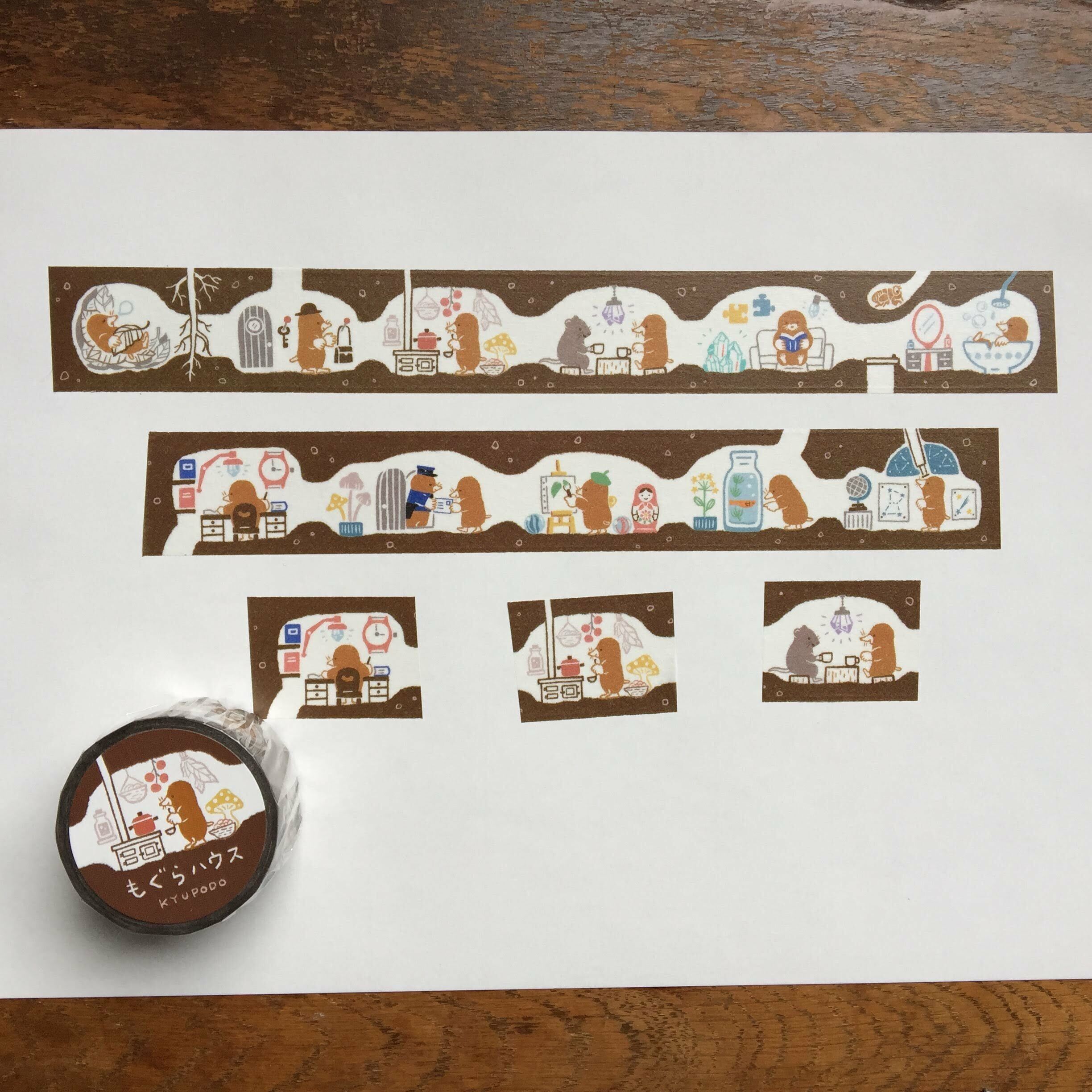 雲の上郵便局 和紙膠帶 鼴鼠愛好｜日本 九ポ堂 KYUPODO 日本