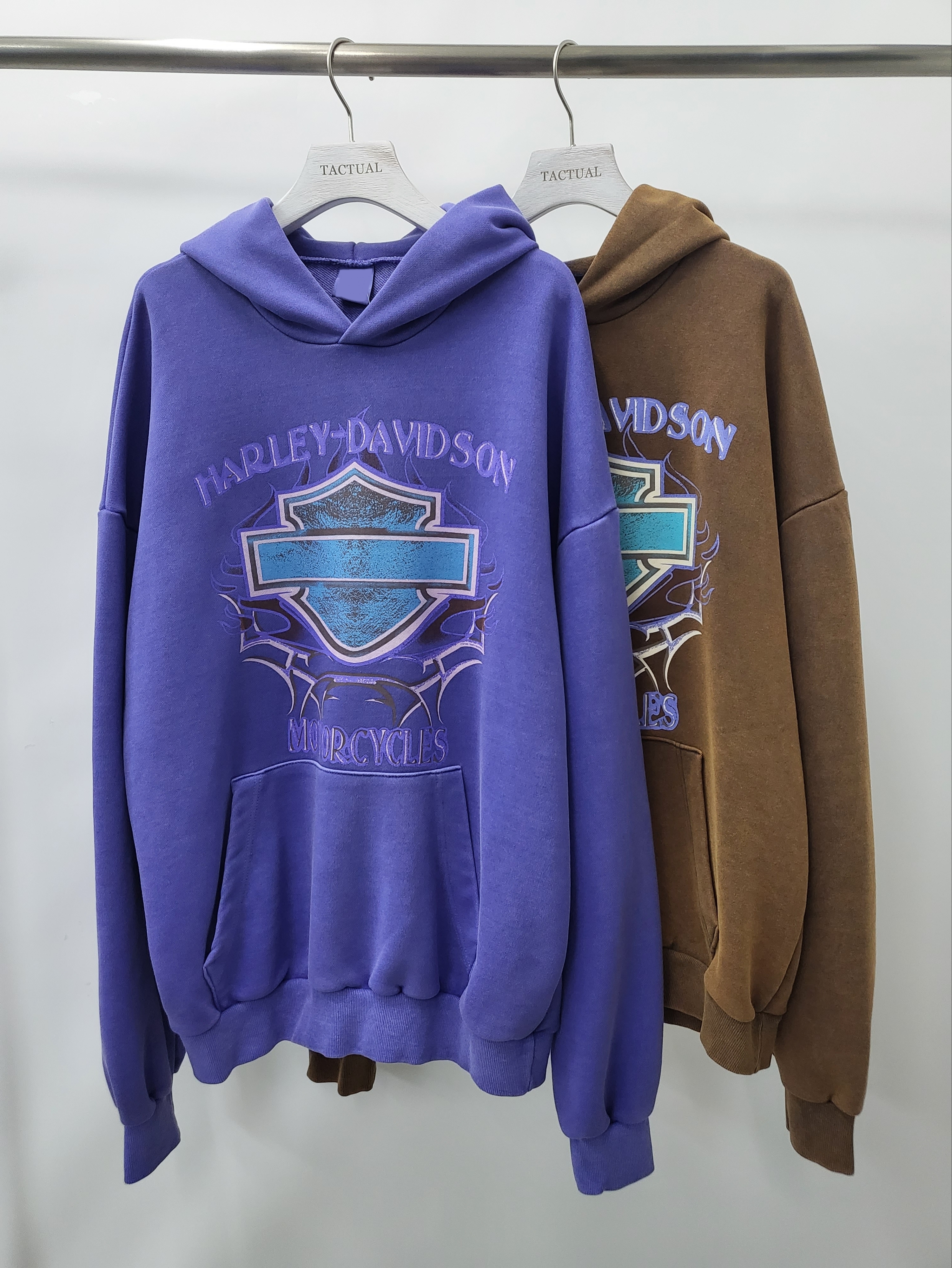 英文字圖案連帽衛衣 T5197