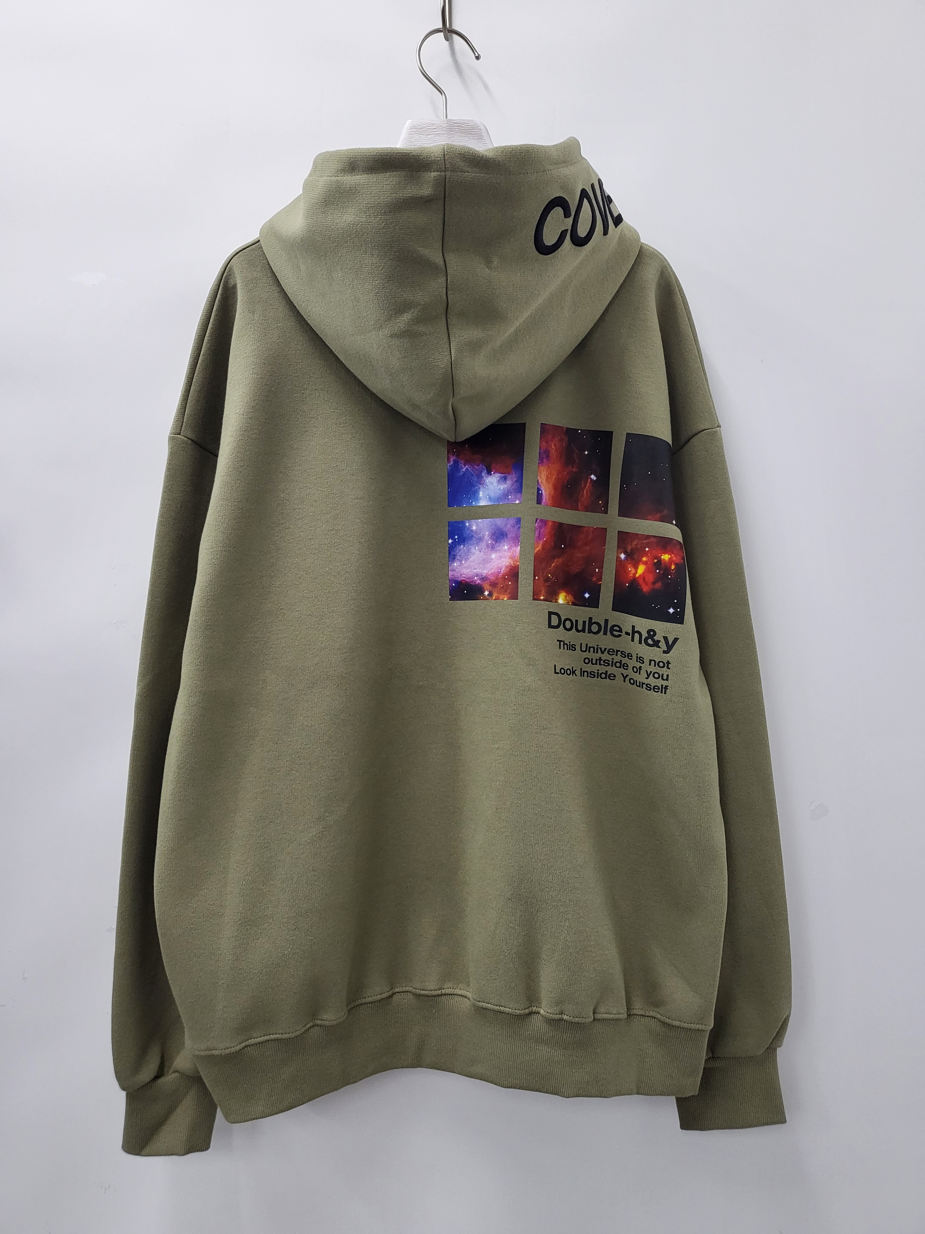 英文字圖案連帽衛衣 T5196