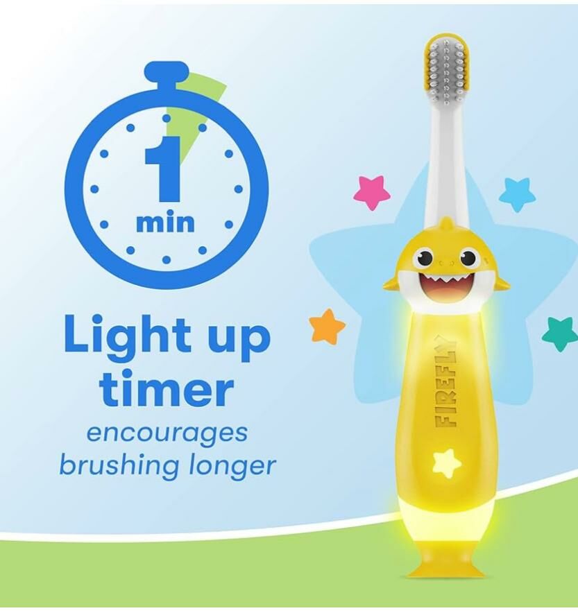 Baby Shark 嬰幼兒發光訓練軟毛牙刷