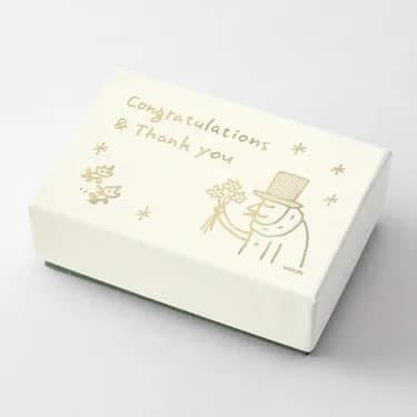 OJISAN 歐吉桑 25週年限定 迷你禮物盒 活版印刷小卡/燙金收納盒｜MIDORI 日本