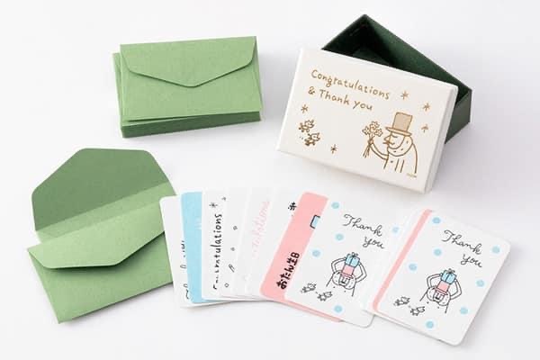 OJISAN 歐吉桑 25週年限定 迷你禮物盒 活版印刷小卡/燙金收納盒｜MIDORI 日本