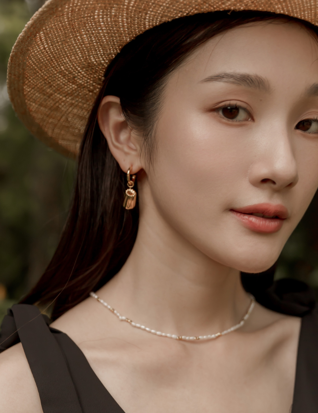 可麗露&瑪德蓮Ｃ圈耳環（金色）