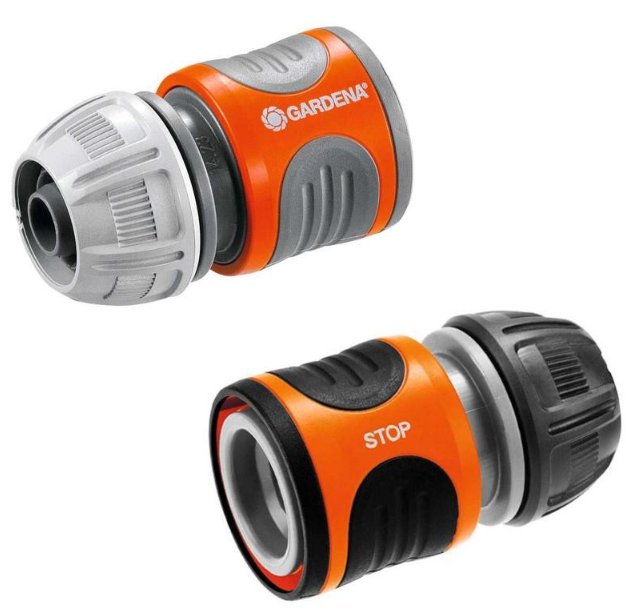 "GARDENA" 德國1/2"-5/8"吸輪套裝(4分)(18215x1+18213x1)(吸塑裝)(10包/盒)-[18279]