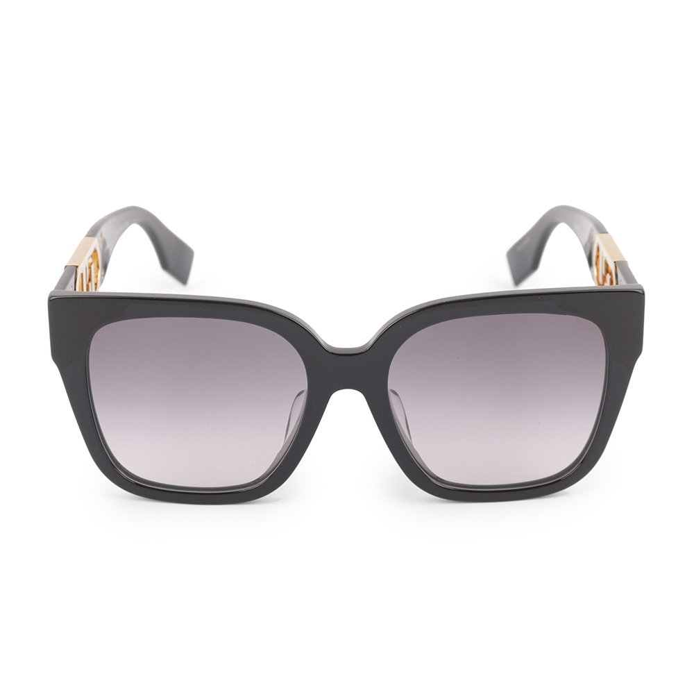 【FENDI】O'Lock 側邊鏤空太陽眼鏡(黑色) FOA211 V1R FO76B