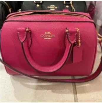 [S] COACH CH157 CROSSGRAIN MINI ROWAN CROSSBODY,IM/CERISE, 196395079759 (SCO501)