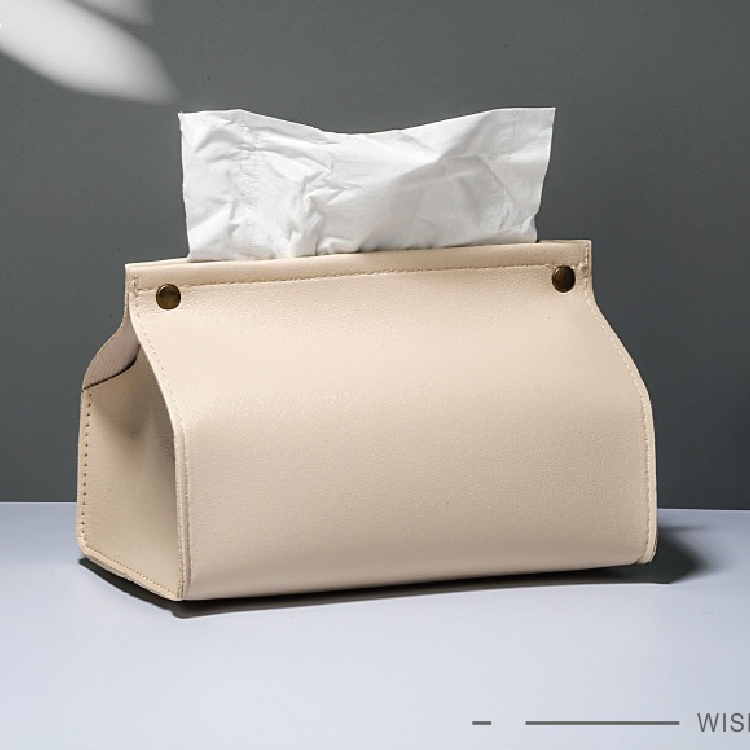 INS北歐PU皮革紙巾盒