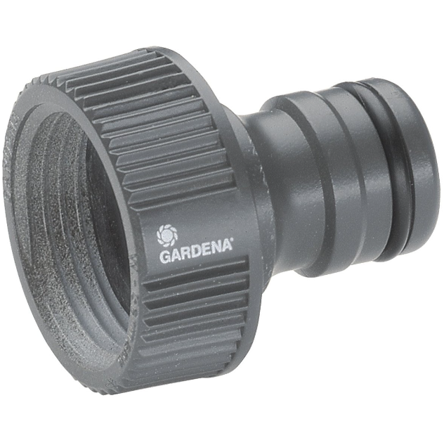 "GARDENA" 德國1"水龍頭快接(大流量水壓用)(吸塑挂裝)(10個/盒)-[2802]