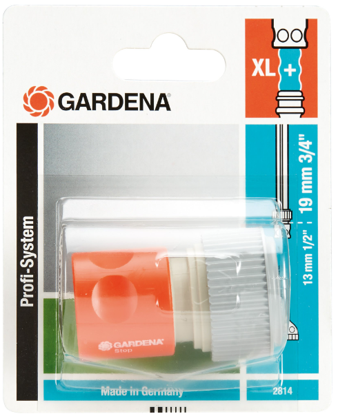 "GARDENA" 德國3/4" 截流吸輪(大流量水壓用)(吸塑挂裝)(10個/盒)-[2814]