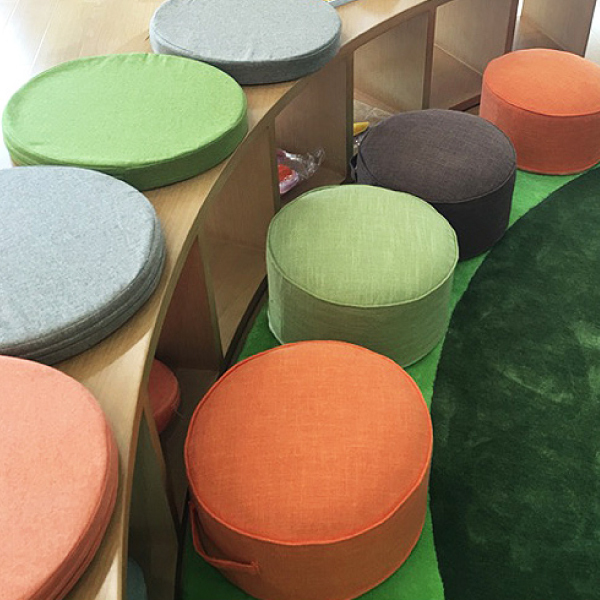 圓形布藝蒲團坐墊