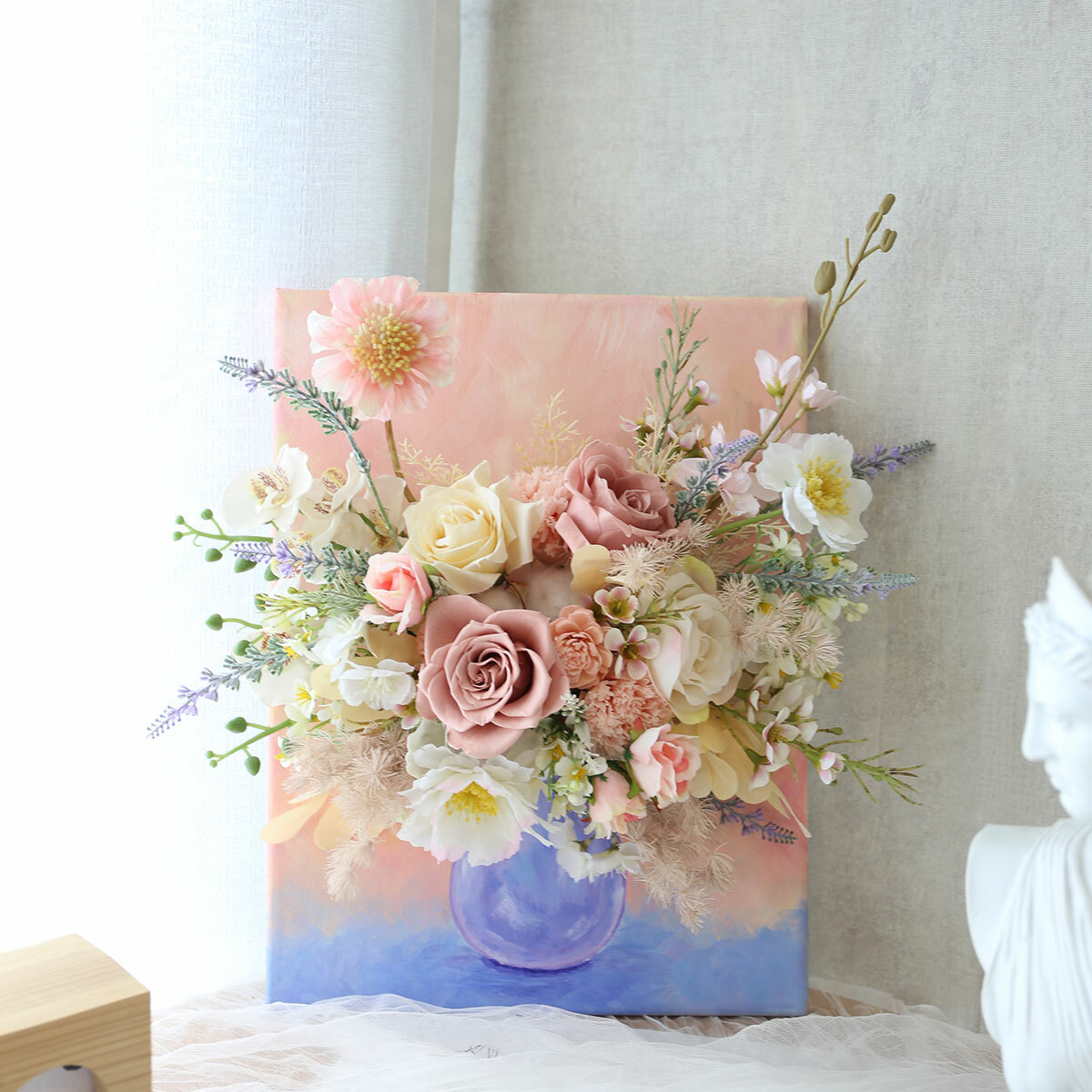 FD02｜靜謐時光立體花畫