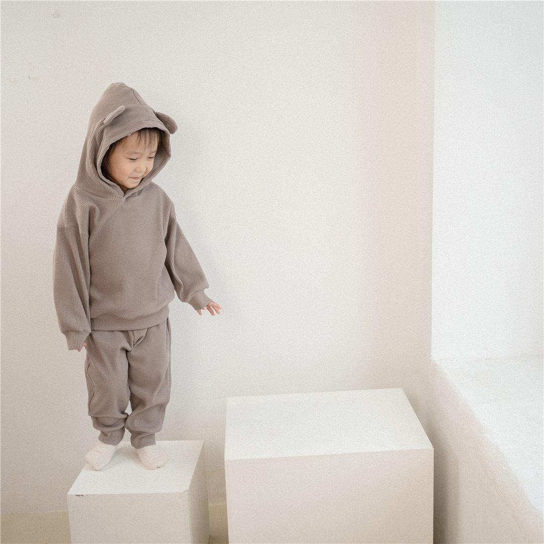 棉質小熊耳朵運動套裝