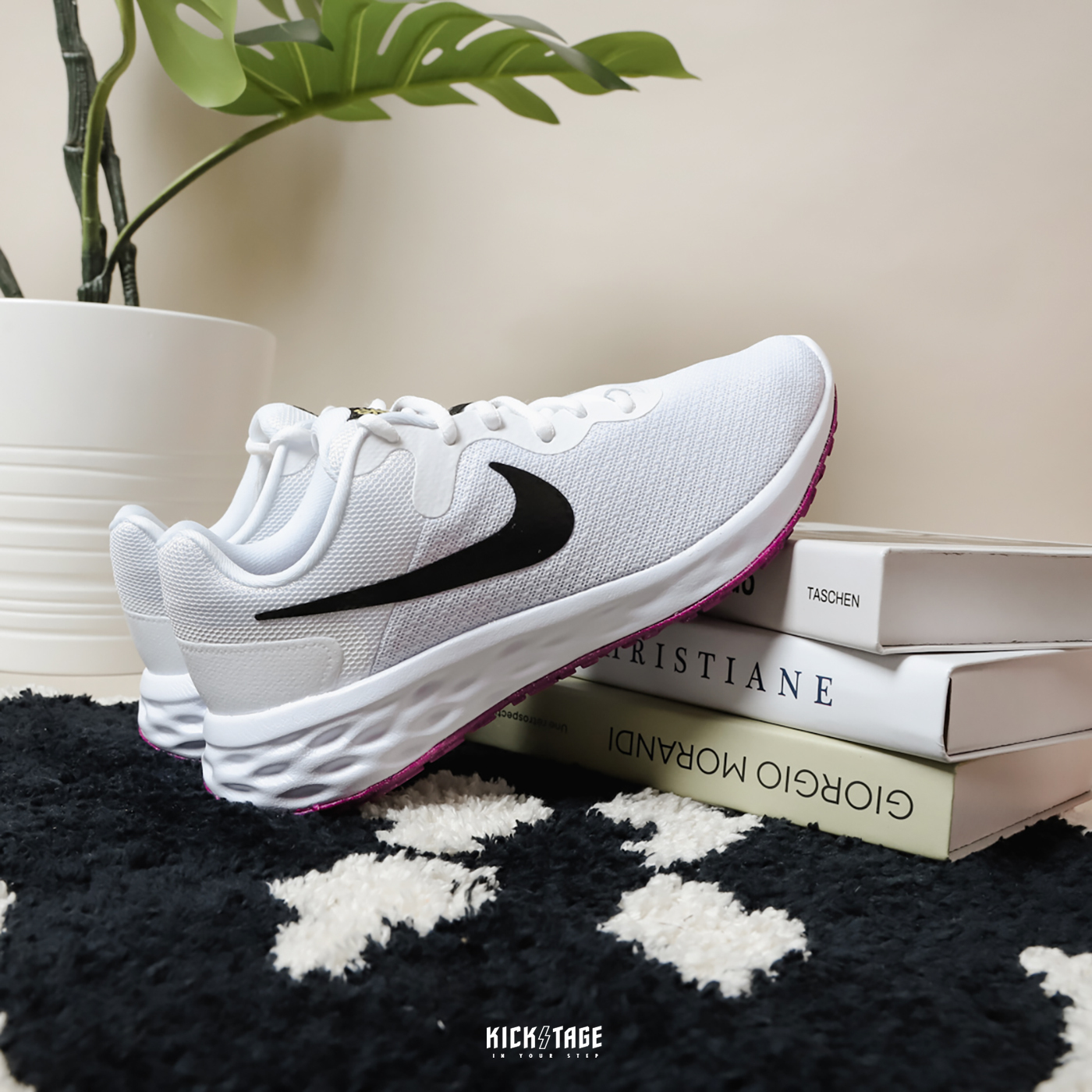 [限時超特價]售出無退換 女鞋 NIKE W REVOLUTION 6 黑白 黑白莓果紫  簡約 舒適 休閒 運動 訓練 慢跑 【DC3729-003】【DC3729-106】