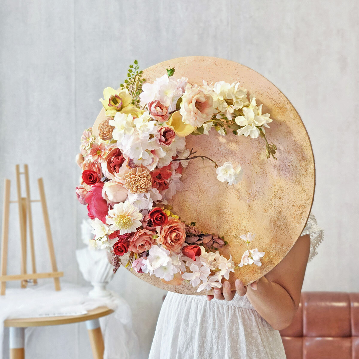 FD04｜花好悅圓立體花畫