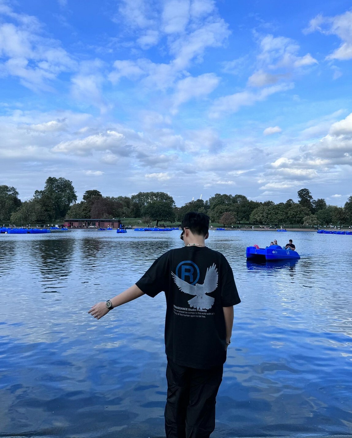 RENAISSANCE 高級藍 R LOGO 和平鴿 鴿子短袖 T “ Dove R Logo Tee ”