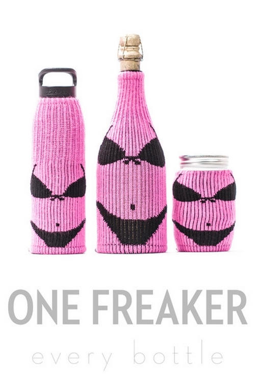 Freaker USA 瓶.壺個性時尚杯套 粉色系