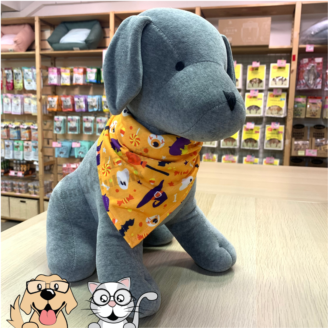 萬聖節寵物三角巾 (橙色)