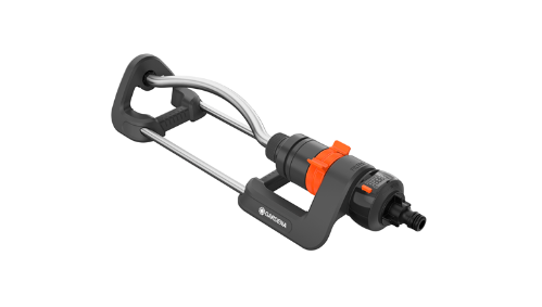 "GARDENA" 德國搖擺式灑水器S(帶水量計流器)(灑水寬度:13m)(射程:7-17m,90-220㎡)(4個/盒)-[18354]