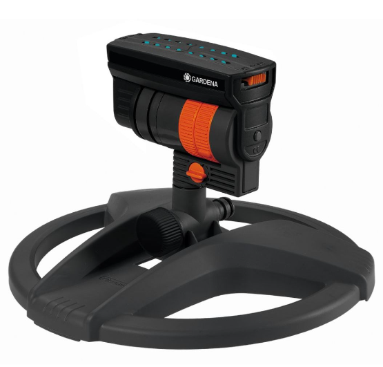 "GARDENA" 德國搖擺式灑水器(可調節噴灑範)(灑水寬度:3-12m)(射程:3-18m,9-216㎡)(5個/盒)-[18708]