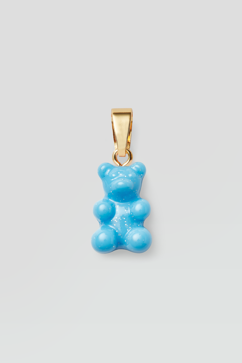 Crystal Haze｜NOSTALGIA BEAR 金色復古湖水藍小熊墜飾