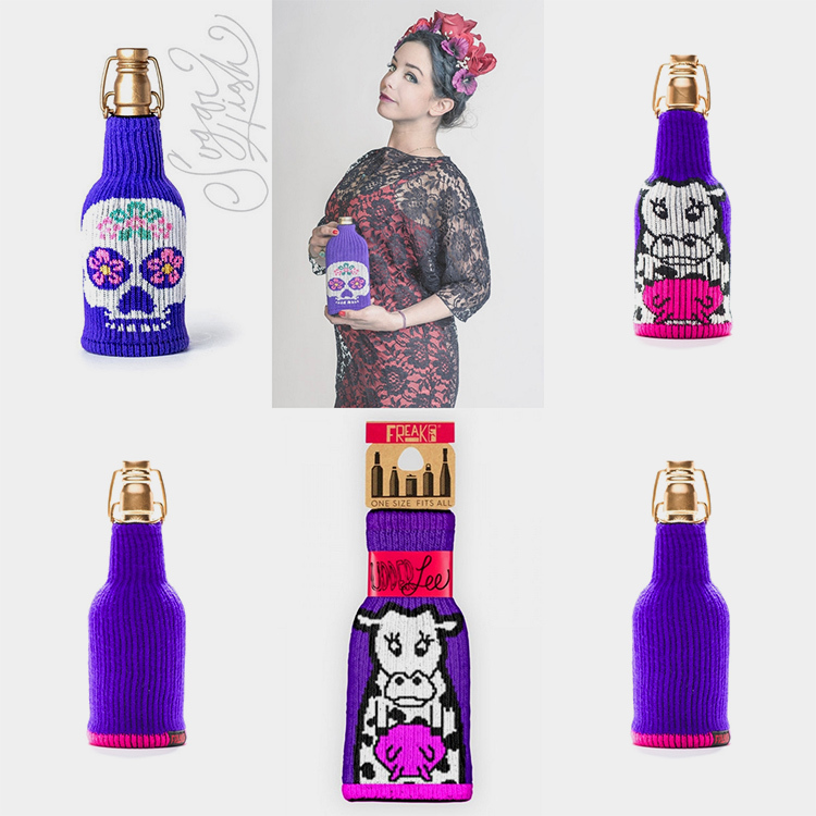 Freaker USA 瓶.壺個性時尚杯套 紫色系