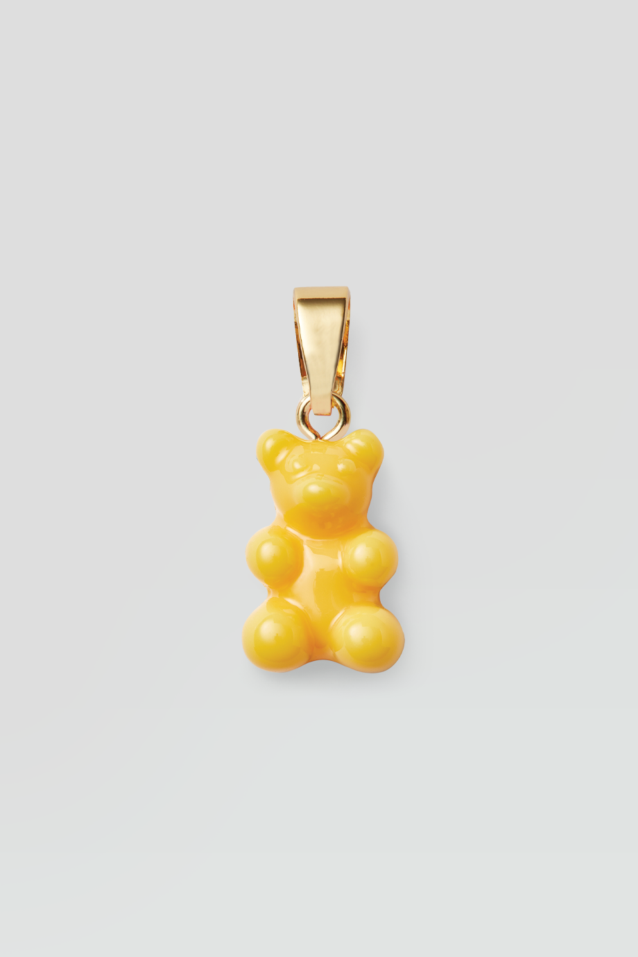 Crystal Haze｜NOSTALGIA BEAR 金色復古黃色小熊墜飾