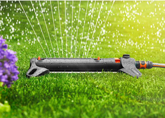 "GARDENA" 德國搖擺式灑水器L(可調範圍/水量)(灑水寬度:4-17m)(射程:7-21m,28-350㎡)(4個/盒)-[18714]