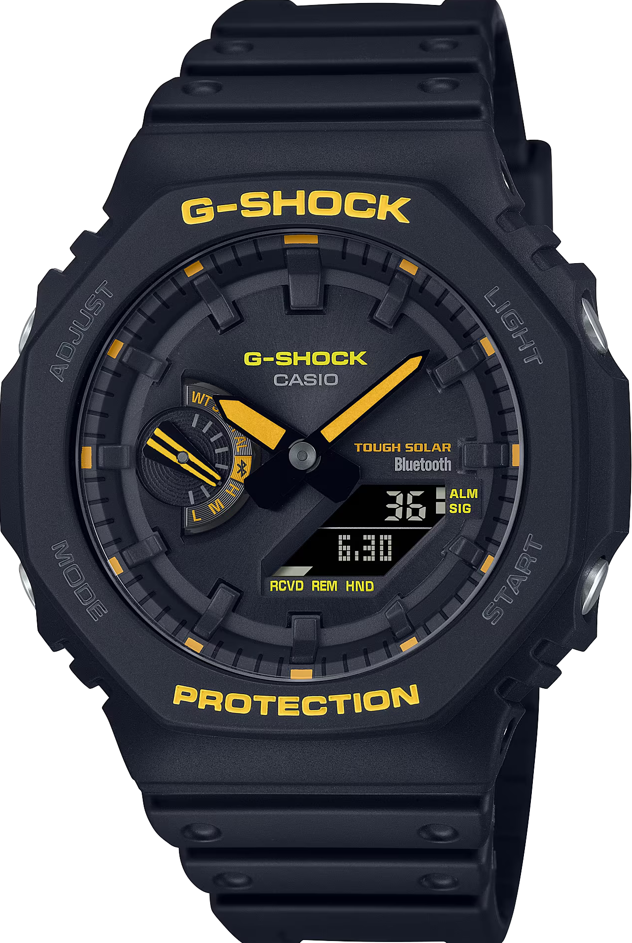 萬年鐘錶 - G-SHOCK  太陽能藍芽智慧型八角錶殼電子錶 GA-B2100CY-1A  錶徑 : 45.4 mm