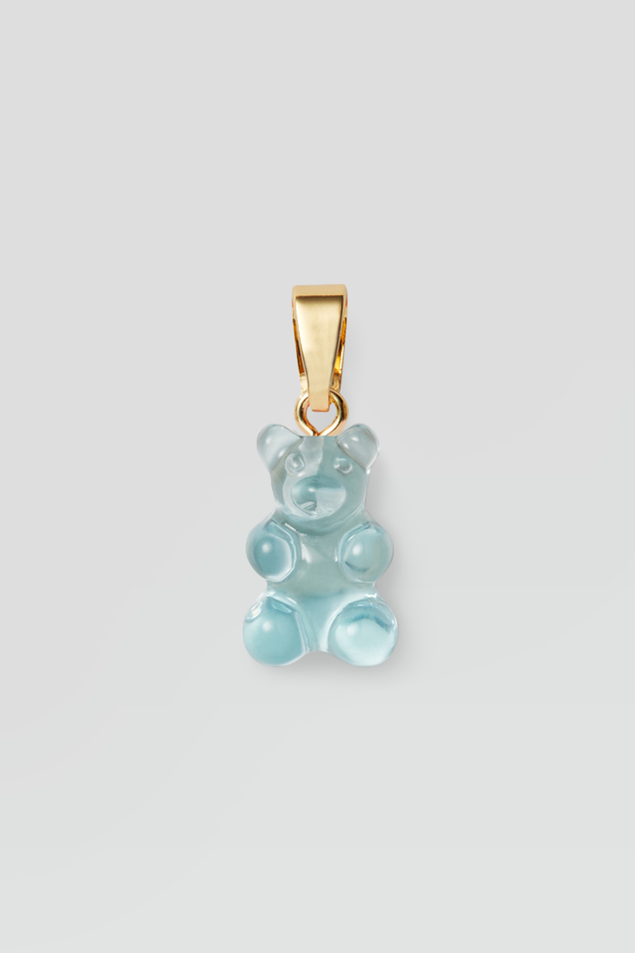 Crystal Haze｜NOSTALGIA BEAR 金色復古透明綠小熊墜飾