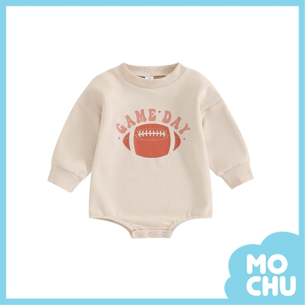 橄欖球遊戲長袖包屁衣(兩色)