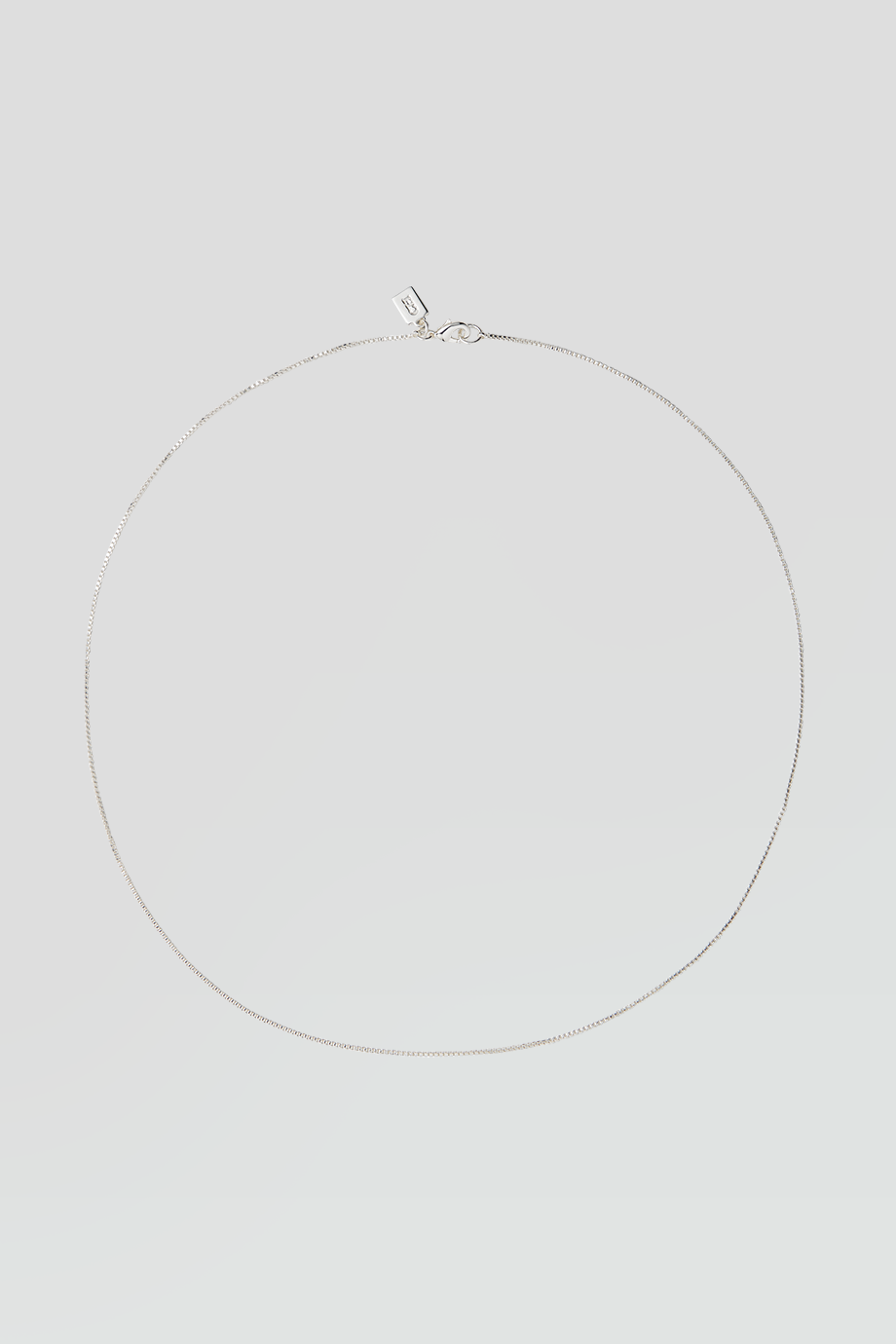 Crystal Haze｜BOX CHAIN 銀色方形項鍊 - 50cm