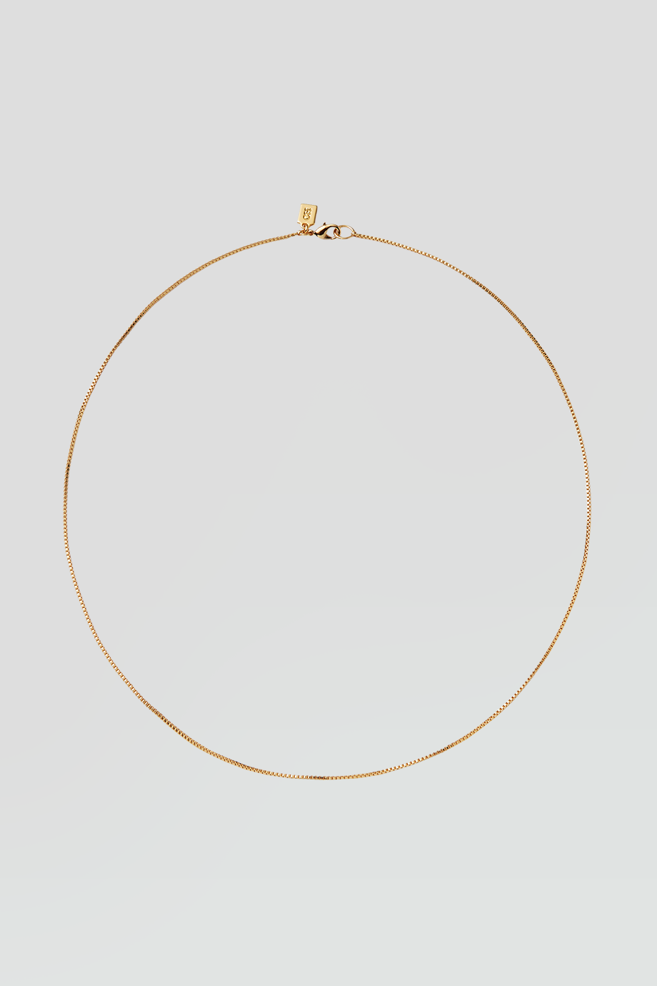 Crystal Haze｜BOX CHAIN 金色方形項鍊 - 50cm