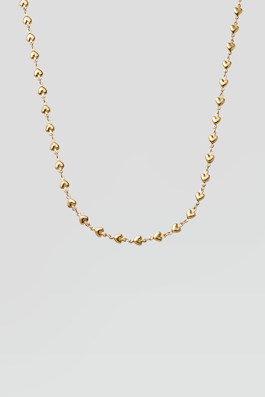 Crystal Haze｜HABIBI 金色愛心串項鍊