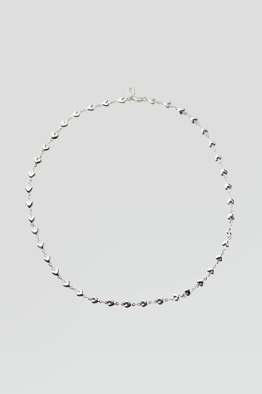 Crystal Haze｜HABIBI 銀色愛心串項鍊