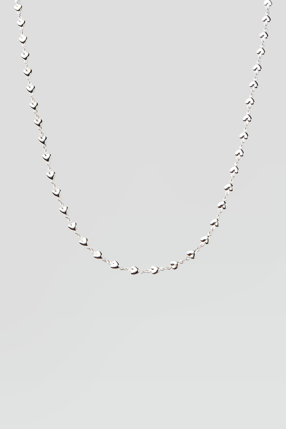 Crystal Haze｜HABIBI 銀色愛心串項鍊