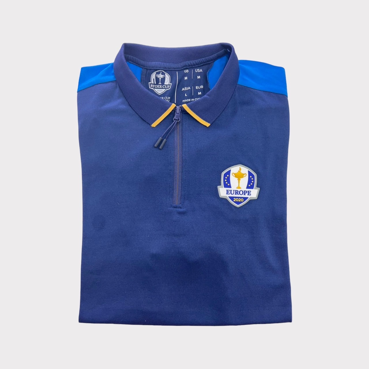男【現貨】The 2020 Ryder Cup European Fanwear Iconic Fan Polo - Blue 萊德盃紀念Polo / S021