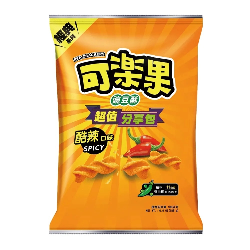 【可樂果】豌豆酥(酷辣口味)188G