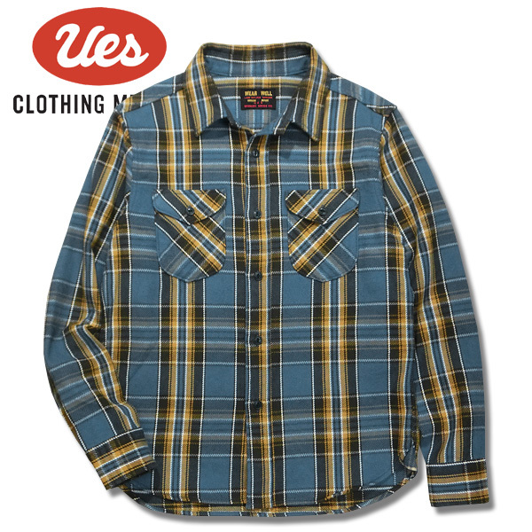 UES 極厚法蘭絨襯衫 Blue