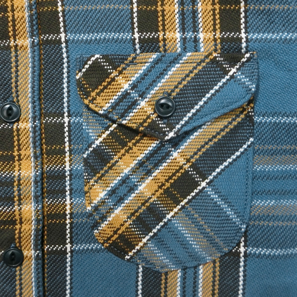 UES 極厚法蘭絨襯衫 Blue