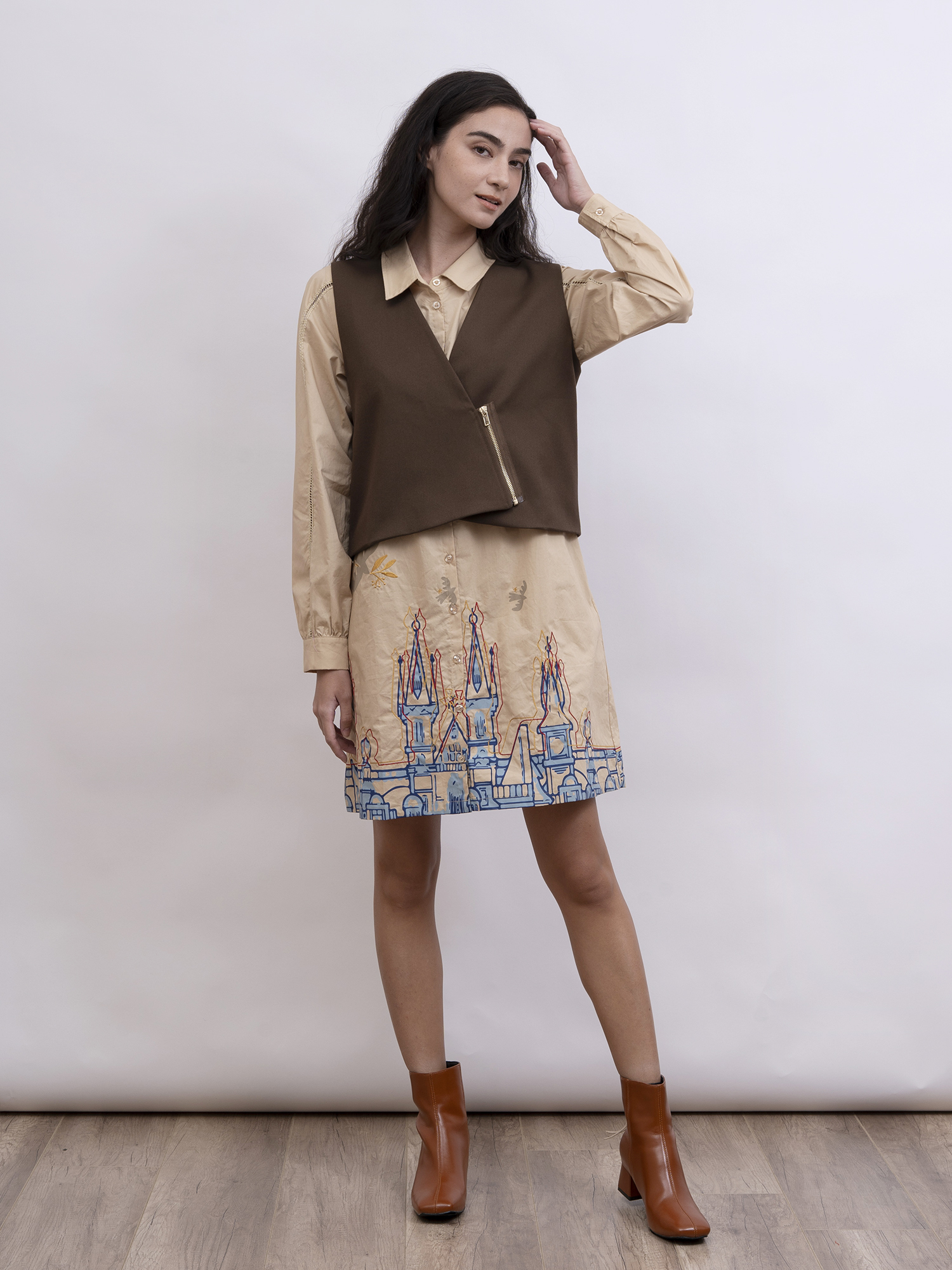 mi-tu 西裝短背心外套